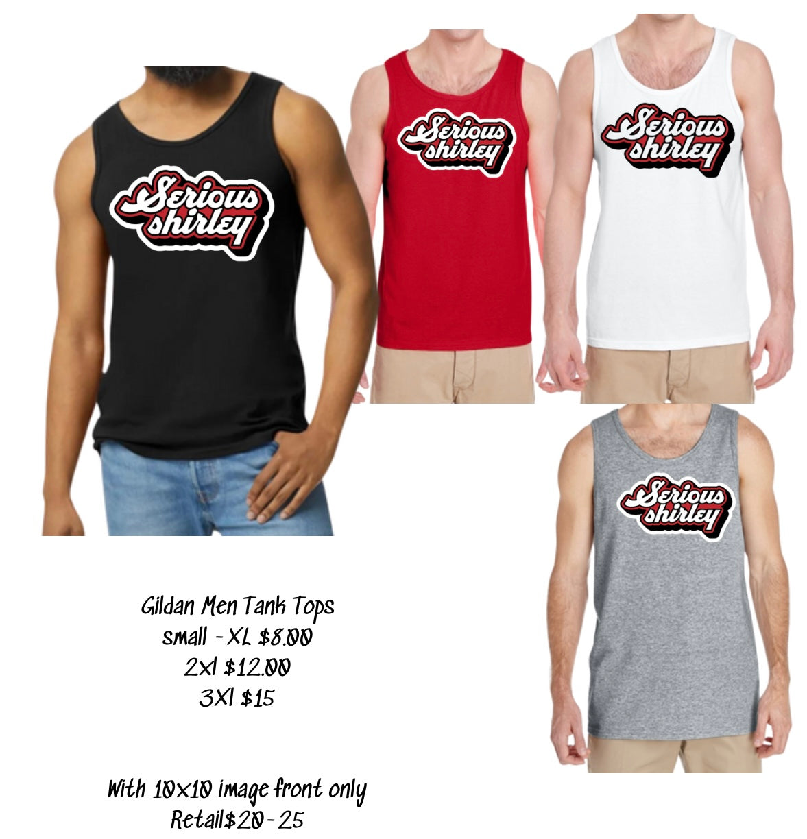 Serious Shirley Logo Men’s Tank Top