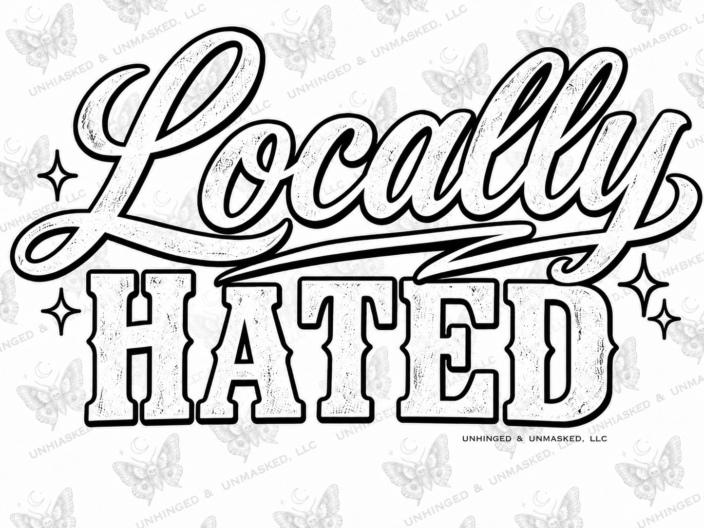 Locally hated UV Sticker