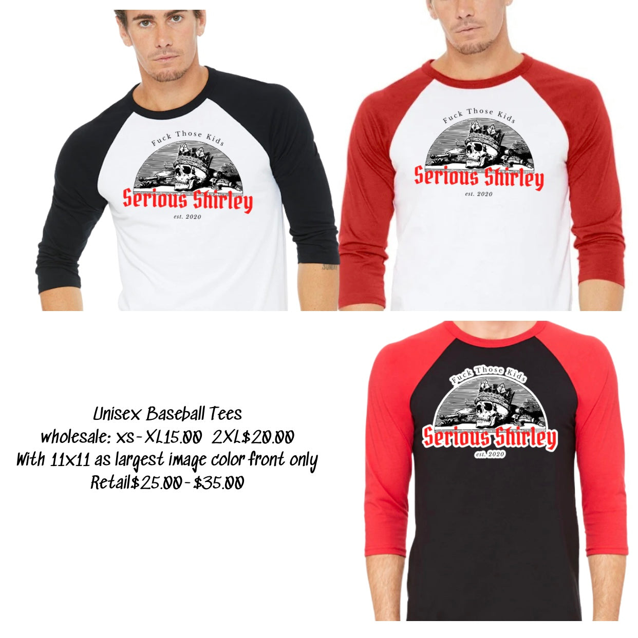 Fuck Those Kids Baseball Tshirt