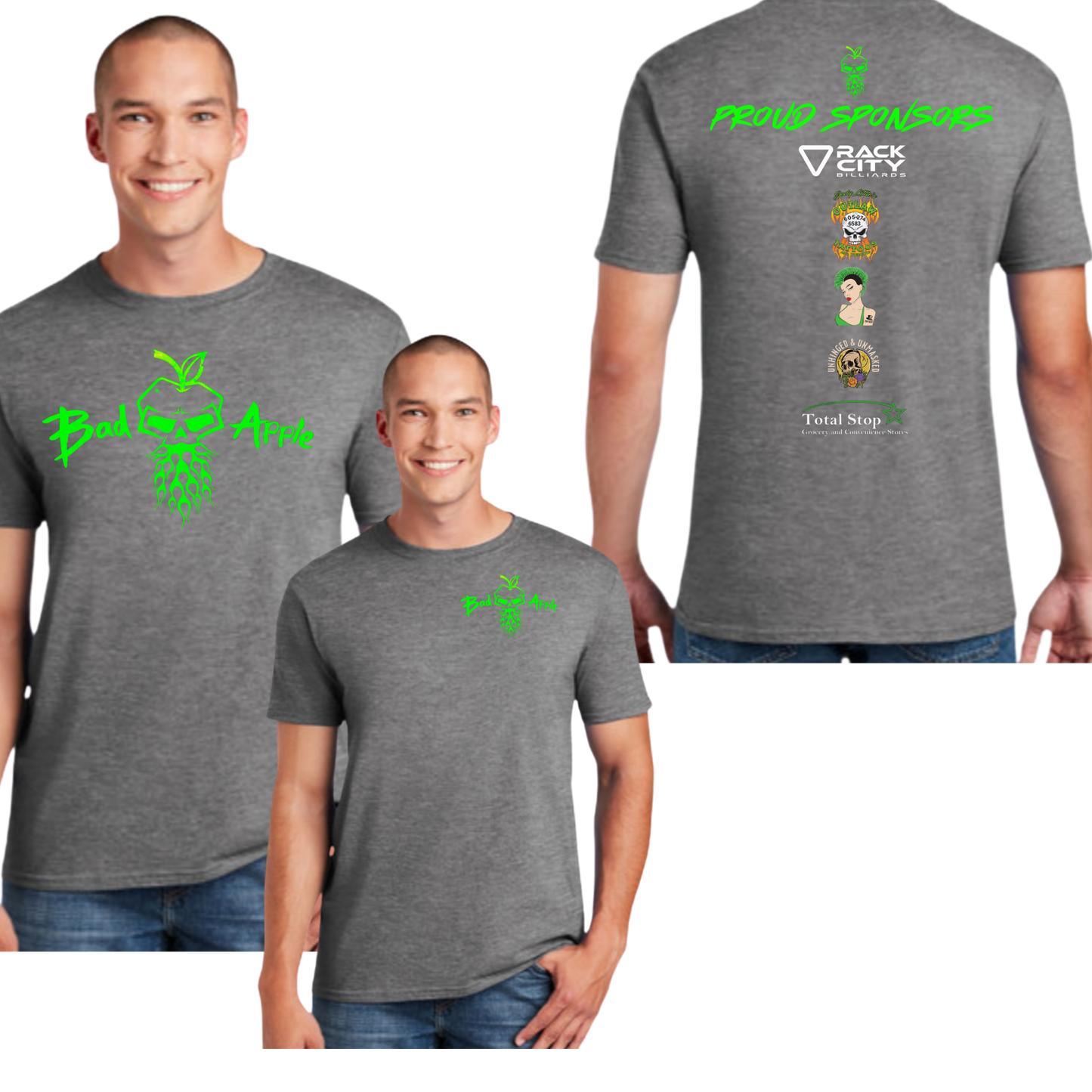 Bad Apple-Classic- Grey Tshirt