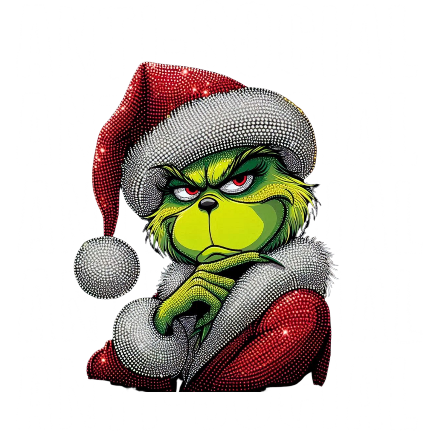 Antisocial grinch antisocial words are in white
