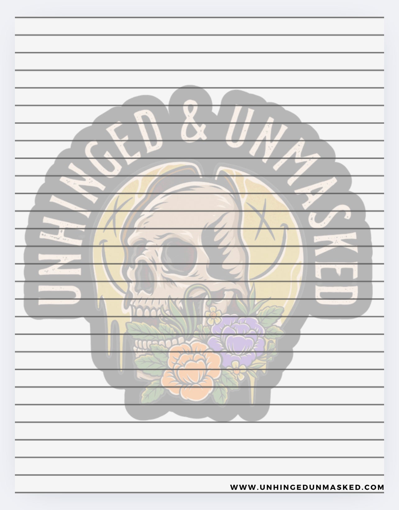 U& U lined note pad