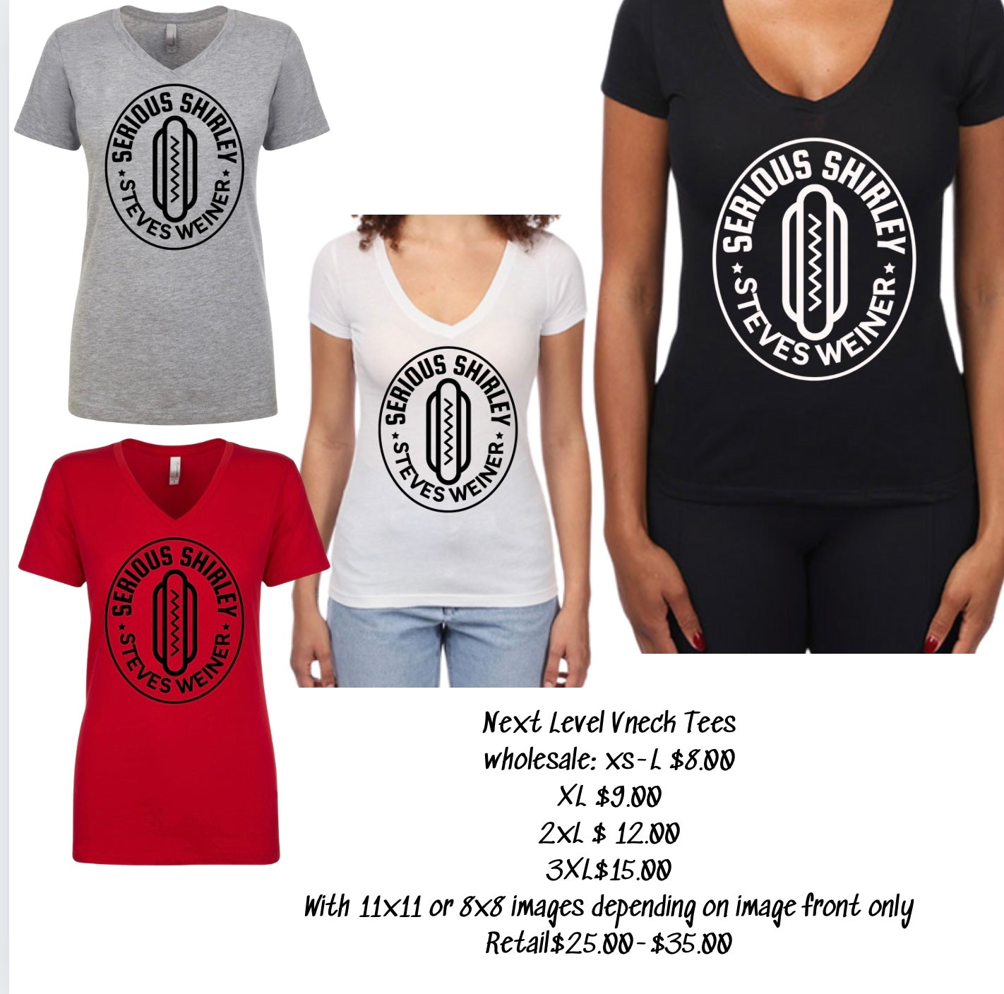 Steve’s Wiener Woman’s Vneck