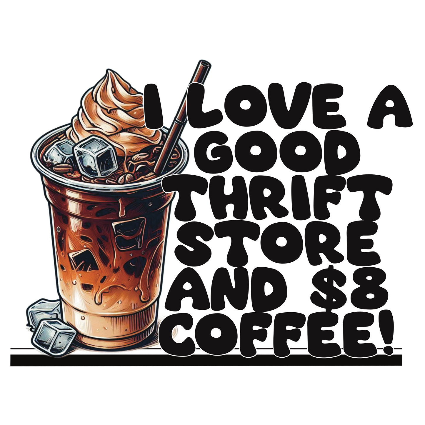 I love a good thrift store and $8 coffee!