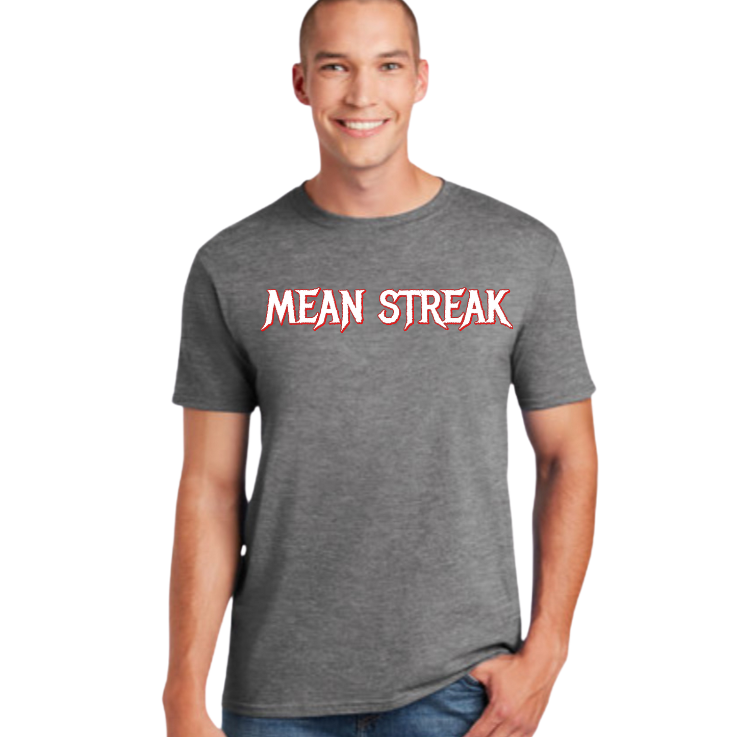 Mean Streak Unisex Grey Band Tshirt