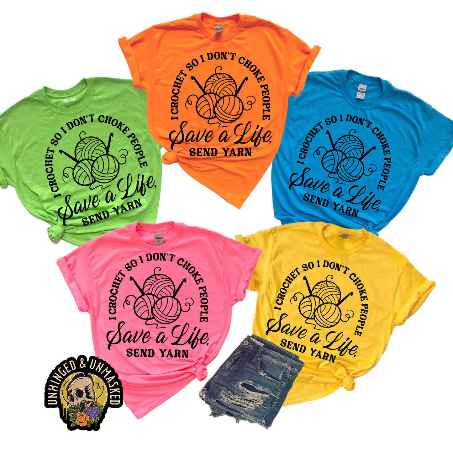 Tashi B-Save a life, Send yarn- Solid-Brights