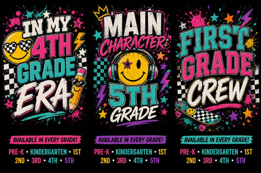 Back To School Grade Tshirt
