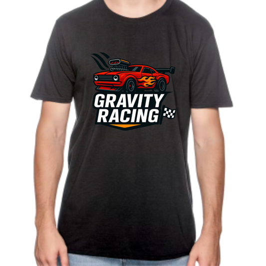 Gravity Racing- Black-Tshirt