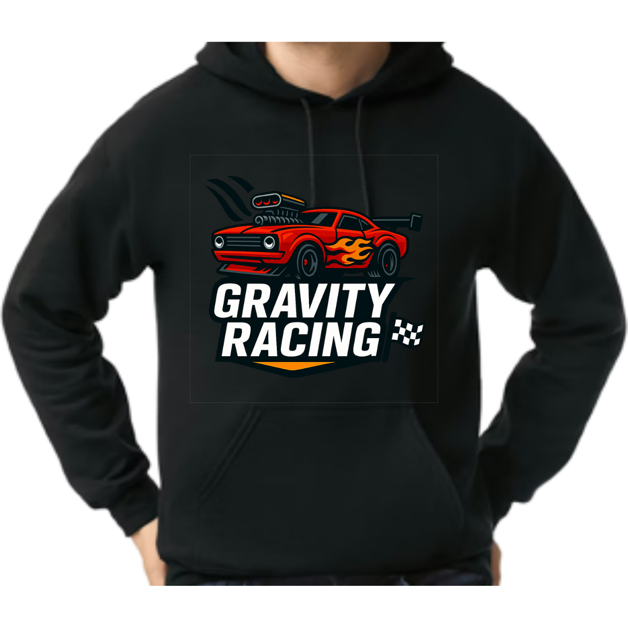 Gravity Racing- Black-Hoodie