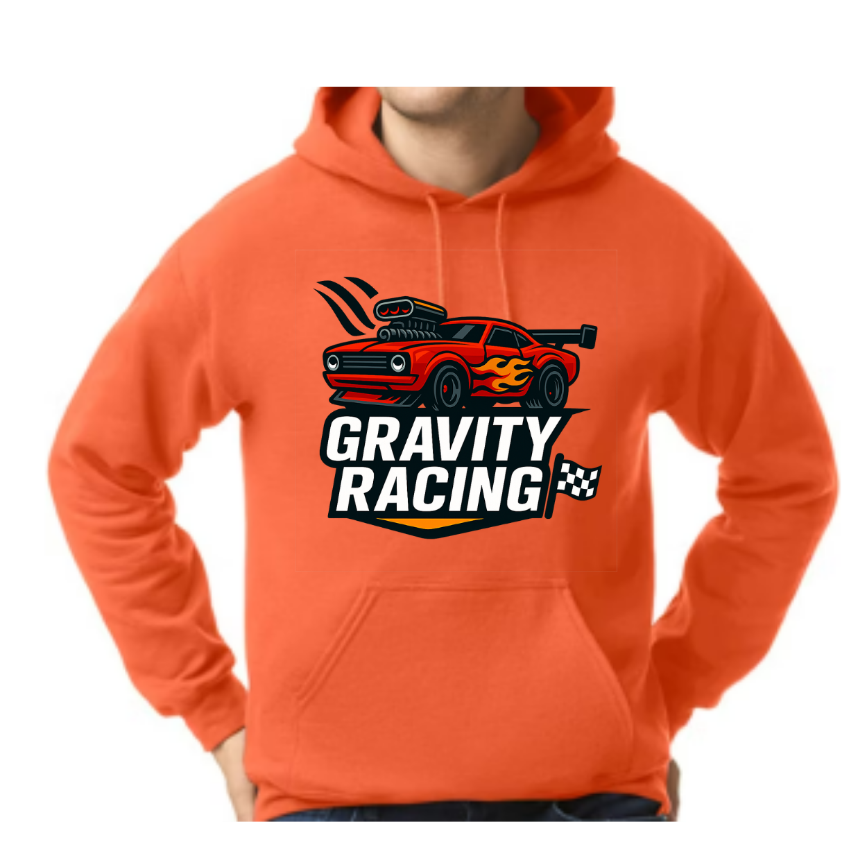 Gravity Racing- Orange-Hoodie