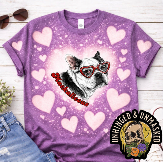Purple- Custom Furbaby- bleached hearts