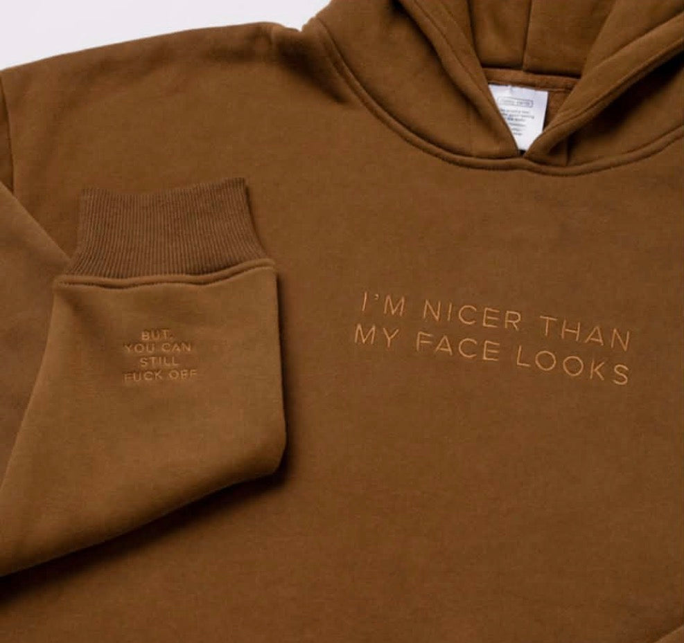 Snarky Sayings-Front- I HATE PEOPLE SLEEVE- FUCK! PEOPLE ARE STUPID-CREW NECK