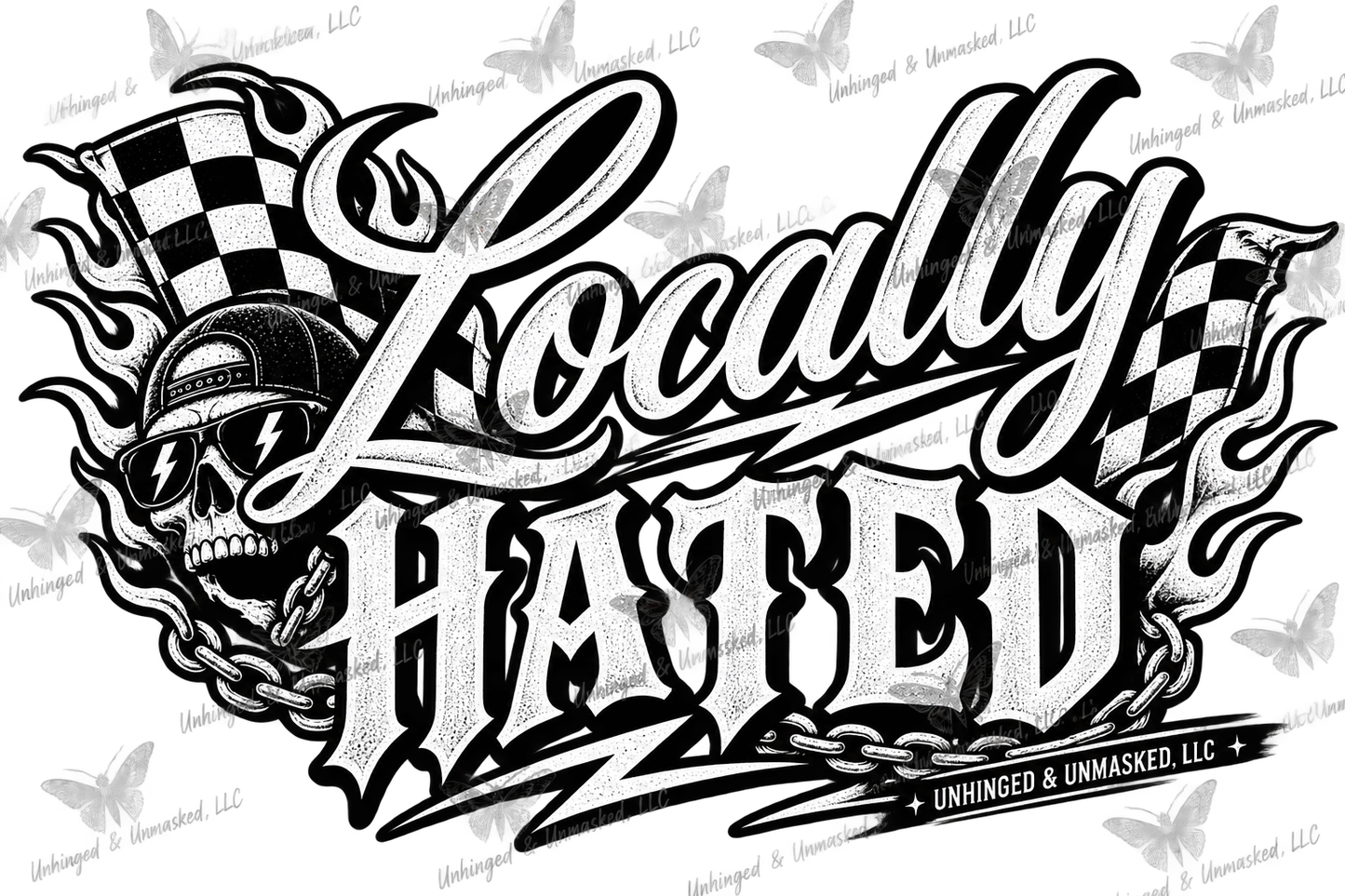 Locally hated UV Sticker