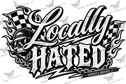Locally hated UV Sticker