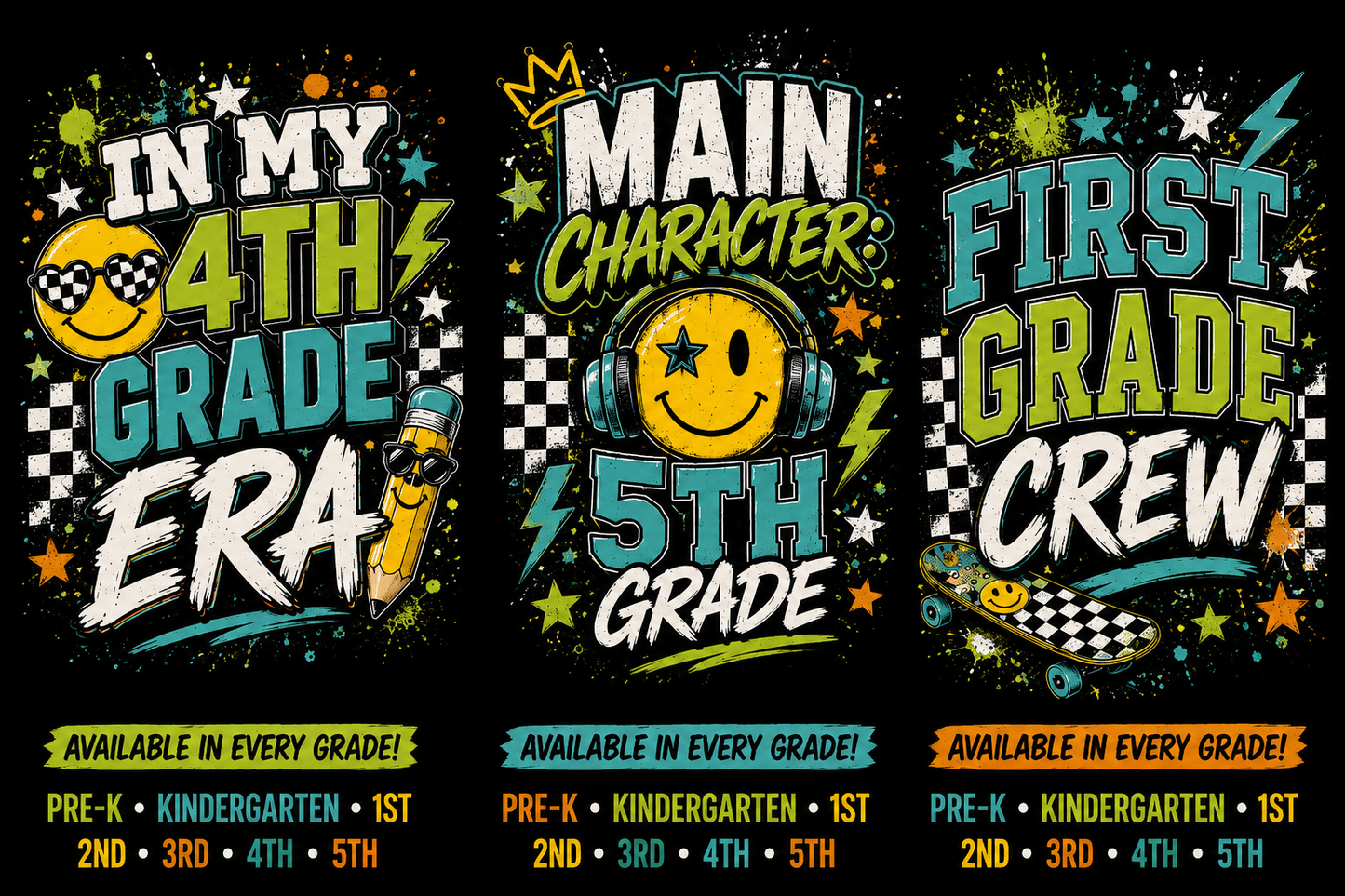 Back To School Grade Tshirt