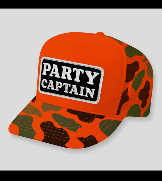 Party Captain in Camo Orange