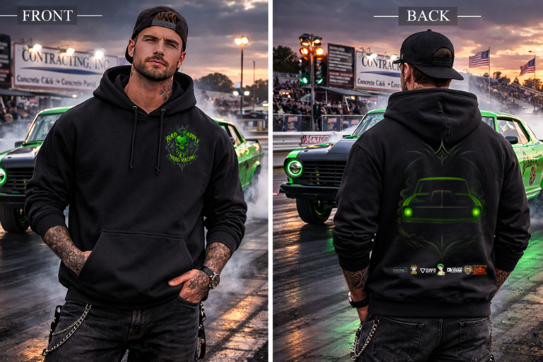 Bad Apple-2026-POCKET WITH BACK GHOST LIGHTS IMAGE -HOODIE
