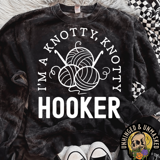 Tashi B- Knotty Hooker-Crew Neck