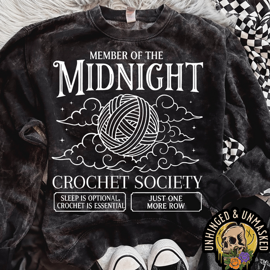 Tashi B- Midnight Crochet- Premium Crew Neck
