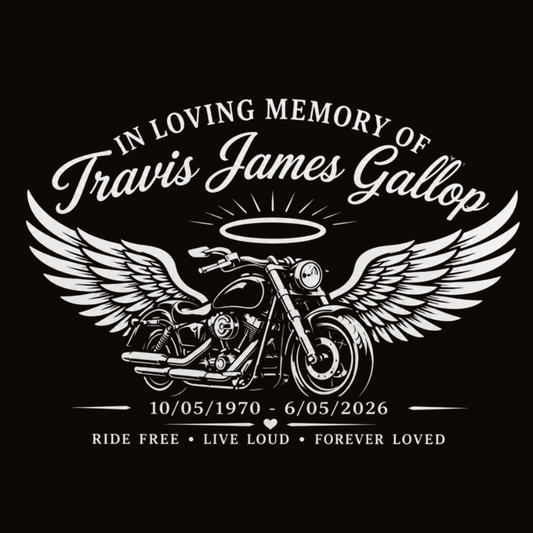 Travis Gallop Memorial- UV Window Decal