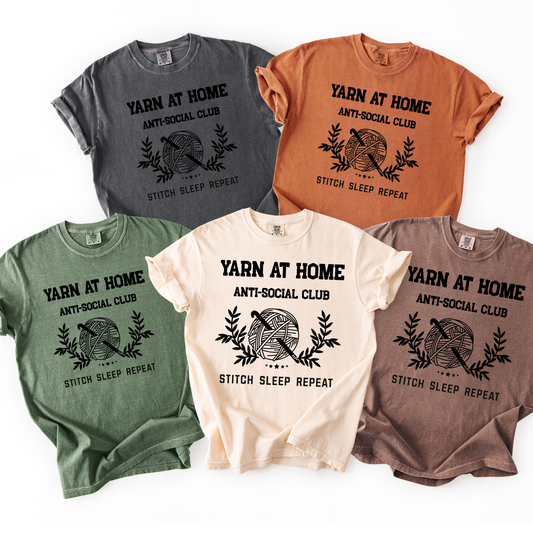 Tashi B-Yarn At Home- Neutral Solid- Black Font