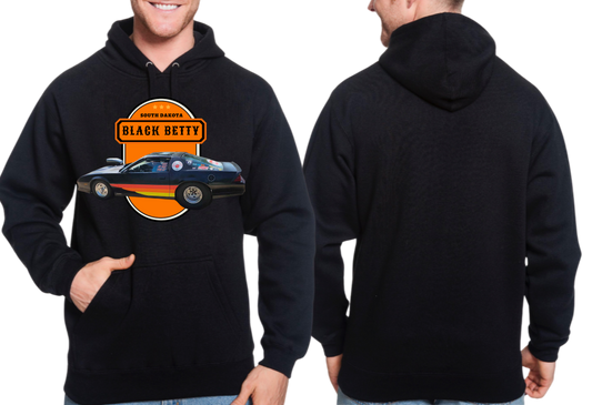 Black Betty- Black Hoodie- Oval- Full Front