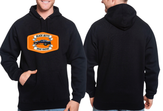 Black Betty- Black Hoodie- Badge- Full Front