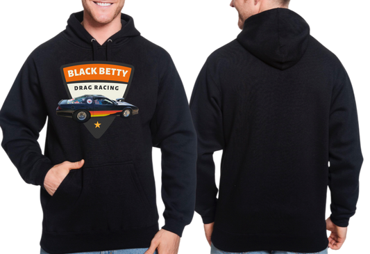 Black Betty- Black Hoodie- Retro- Full Front