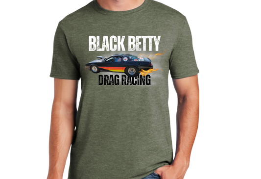 Black Betty- Military Green Tshirt- Main Car- Full Front