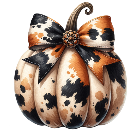 Cow hide pumpkin