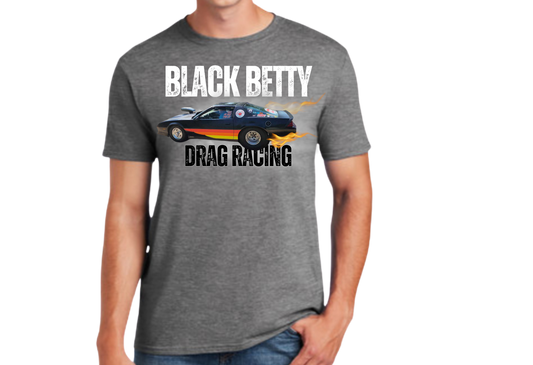 Black Betty- Charcoal Tshirt- Car Full Front